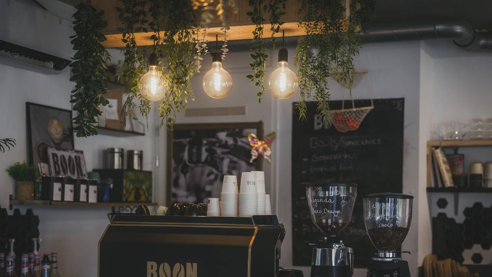 Specialty coffee shop interior — the local foot-traffic culture Local SEO captures around James Street and Brunswick Street.